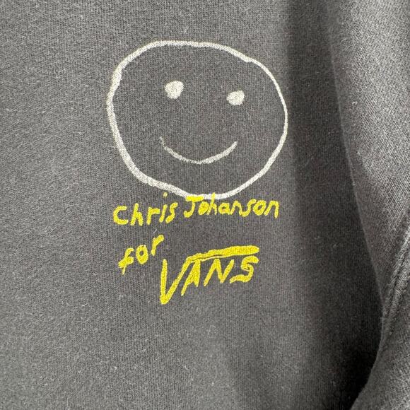 Vans x Chris Johnson Hoodie Sweatshirt Adult Size Medium Black - Picture 6 of 13